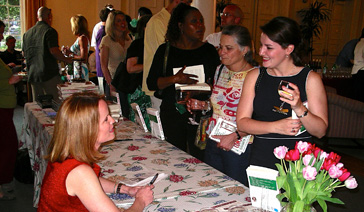Author-Elisabeth Leamy-At the book party for The Savvy Consumer