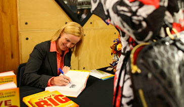 Author-Elisabeth Leamy-Signs Save BIG at New Jersey Financial Literacy Summit