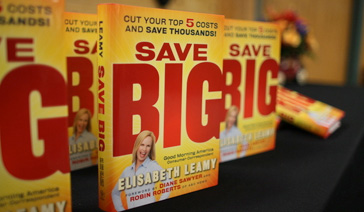 Author-Elisabeth Leamy-Critically acclaimed book Save BIG