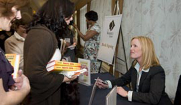 Author-Elisabeth Leamy-Signs Save BIG at Northern Virginia Women’s Center