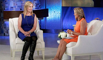 Broadcaster-Columnist-Elisabeth Leamy-with Katie Couric